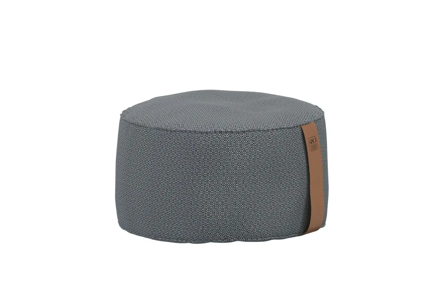 Hocker 17302 Anthrazit Olefin, Leder ca. 58x32cm
