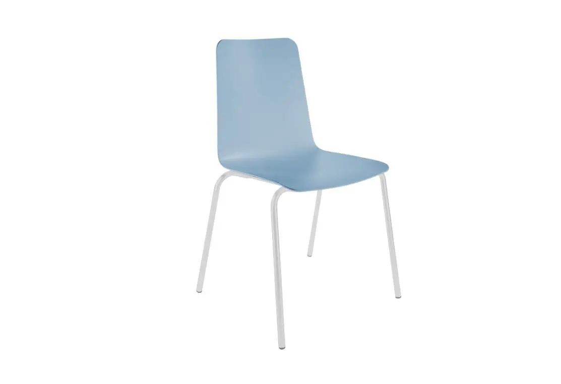 Schalenstuhl Arbon Pastellblau von Schaffner Kunststoff ca. 54x89x50cm