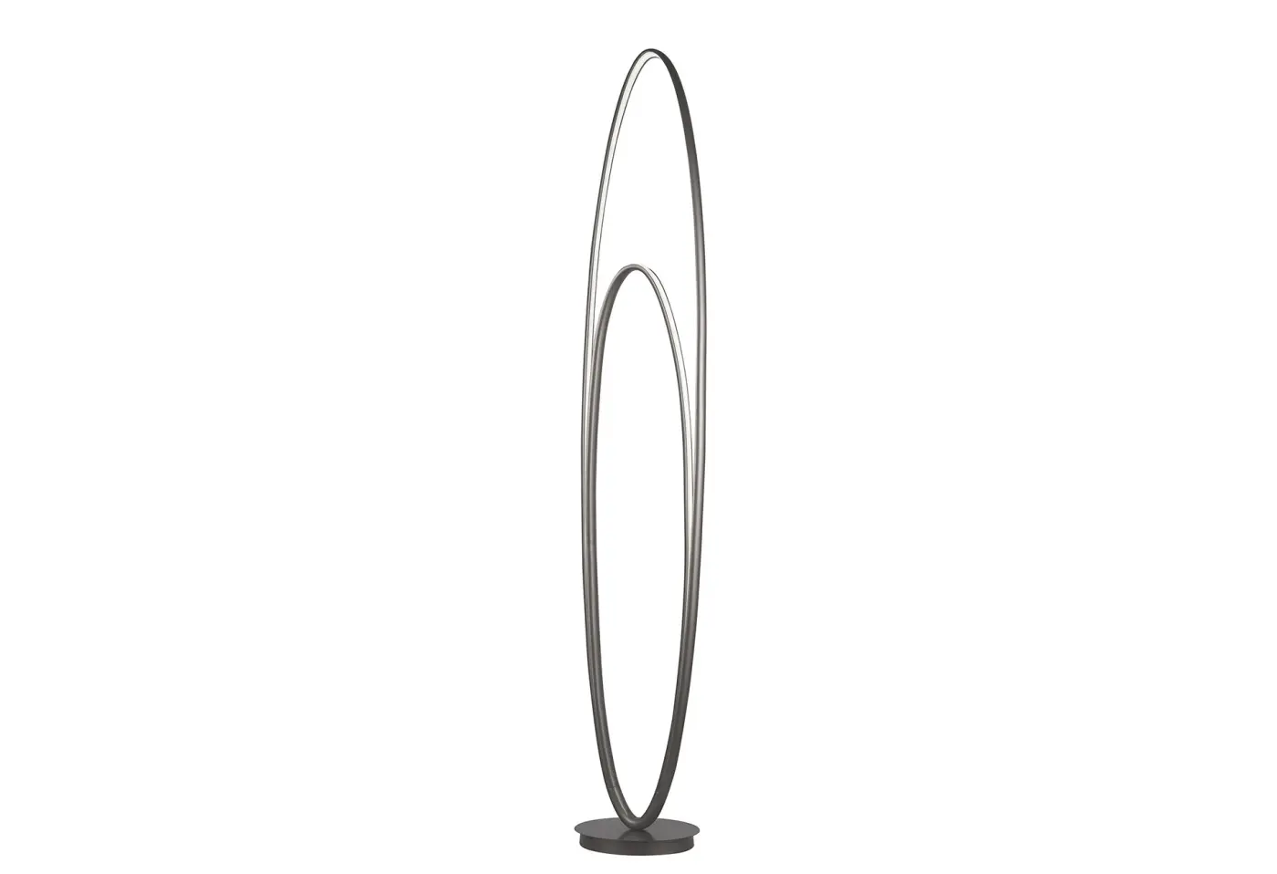 Standleuchte 14496.. Nickel matt, Weiss Aluminium, Kunststoff ca. 24x144cm