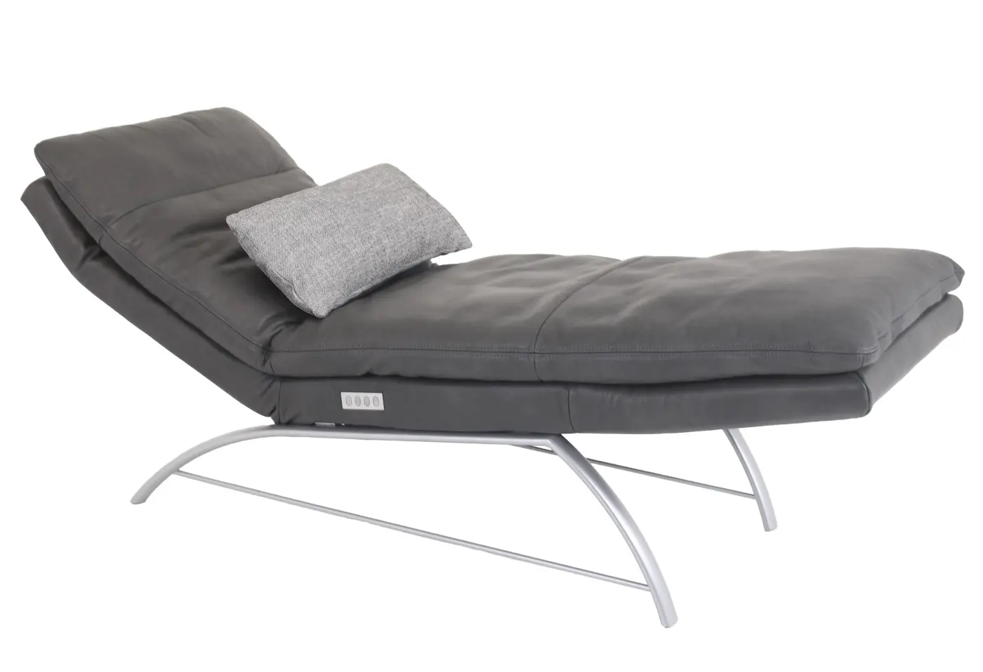 Funktionsliege Lupfig Leder Z7595 anthrazit ca. 75x110x190cm