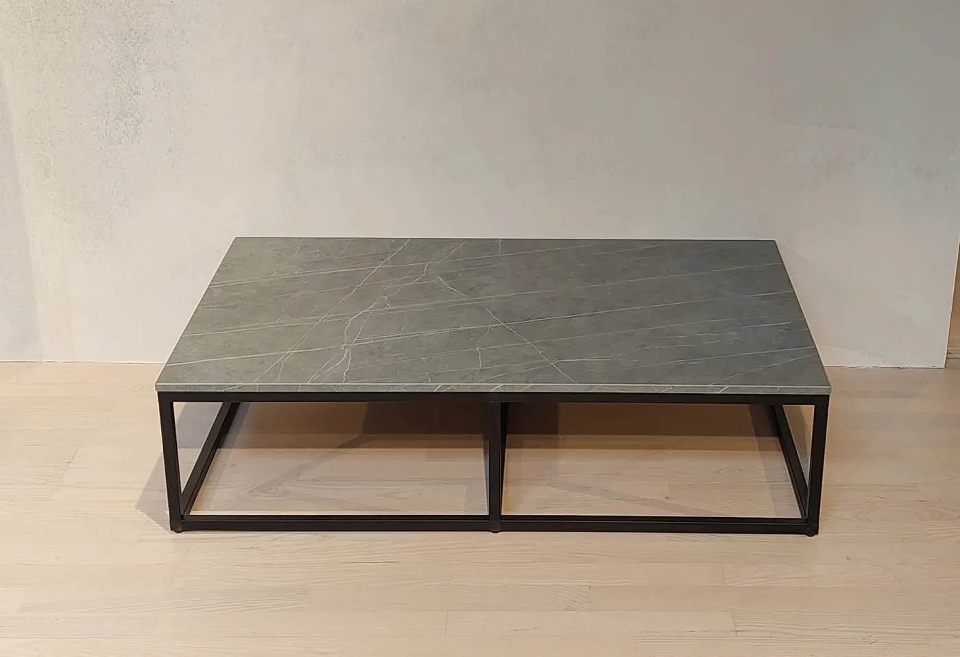 Couchtisch 12119.. Ceramic Marmor grigio NB, Onyxschwarz ca. 100x60x26,5cm