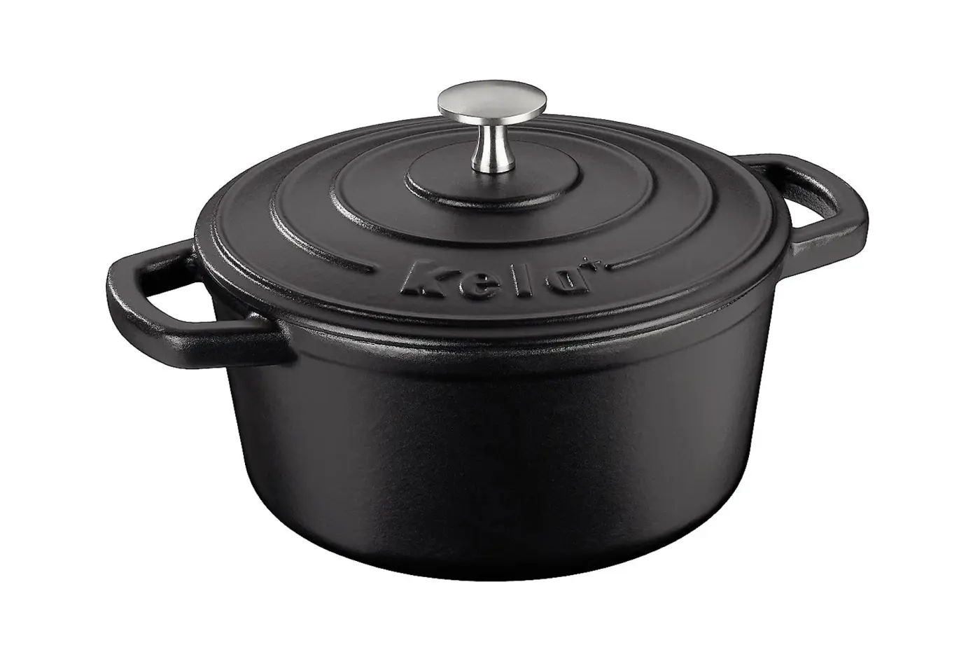 Gusseisen-Bräter/2.5L 12470 calido schwarz von Kela ca. 21x10cm