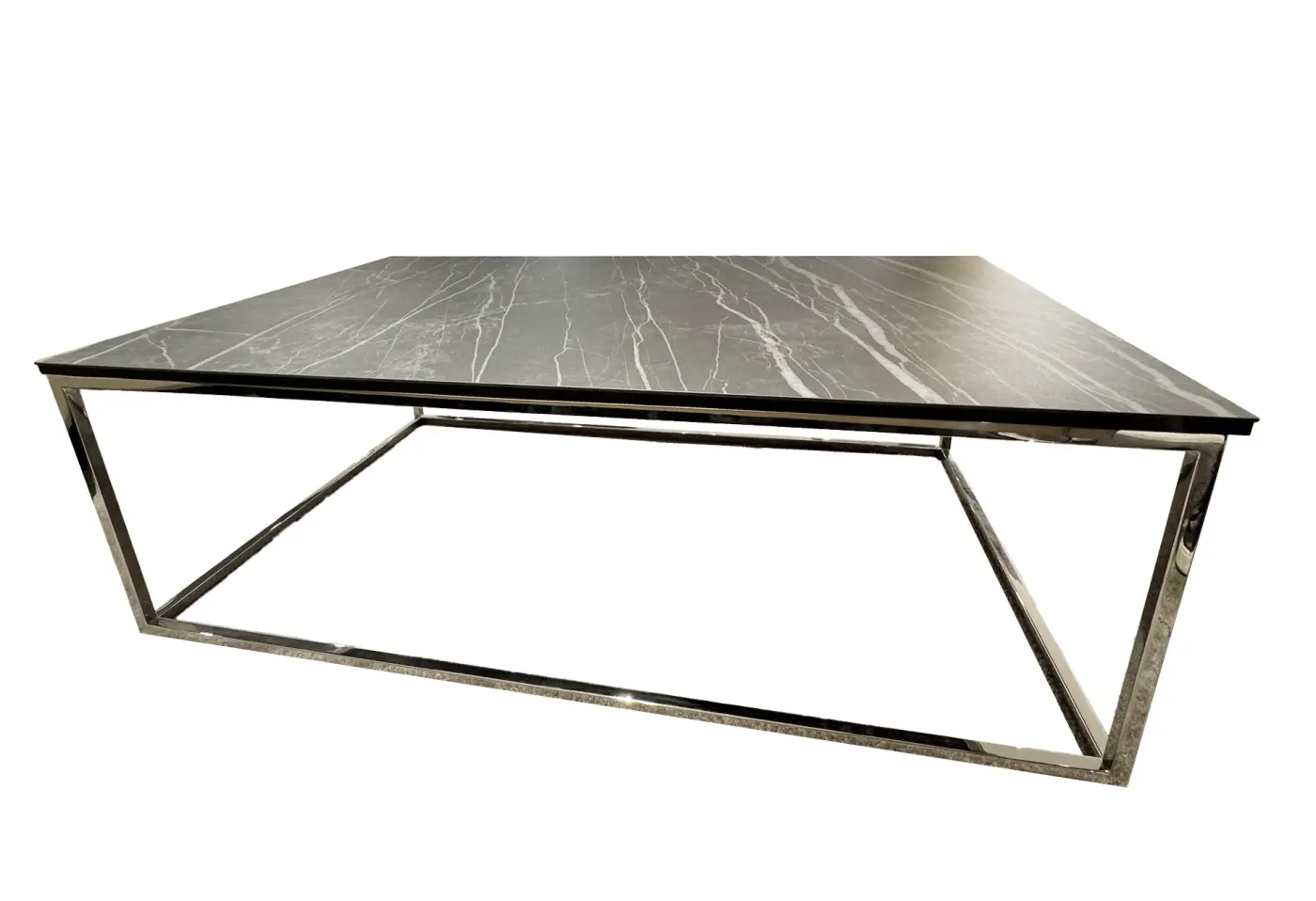 Couchtisch 16358 Keramikplatte Marmoroptik ca. 60x34x100cm