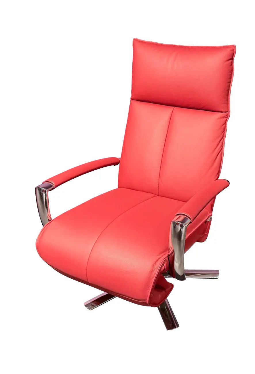 Relaxsessel Colin von Strässle Leder Toledo Red