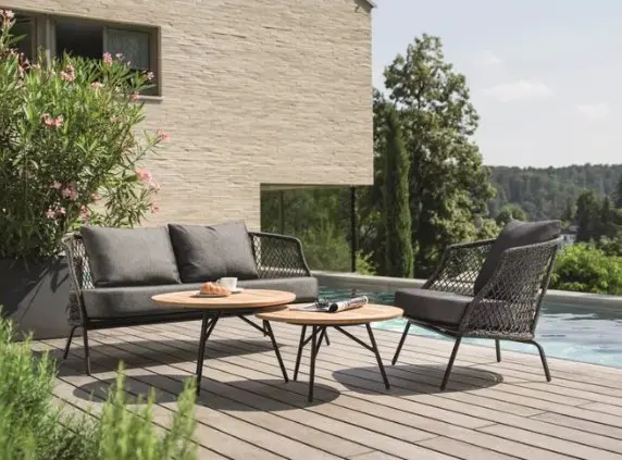 Lounge-Sessel 18778 Salt Polyacryl, cream Cord ca. 77x72x75cm