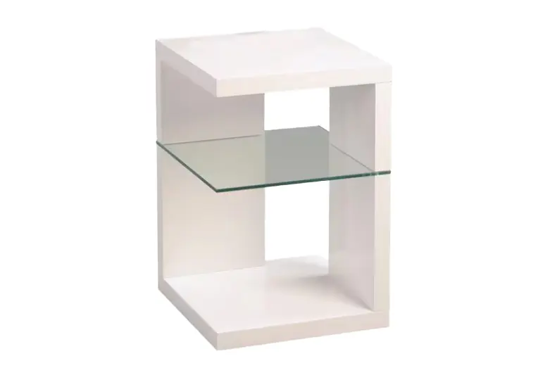 Beistelltisch 4430.. weiss Hochglanz MDF ca. 40x60x40cm