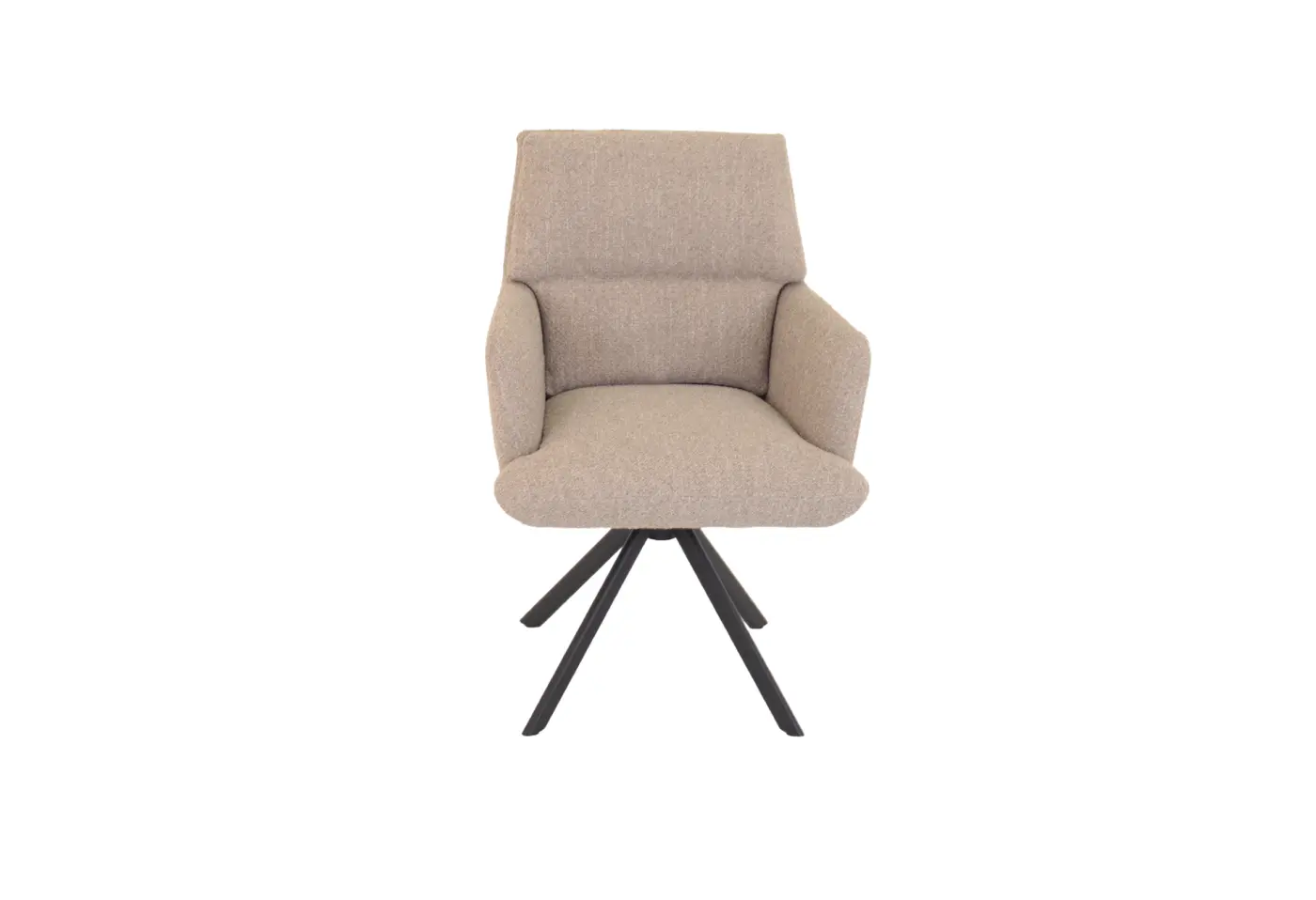 Stuhl 23782 Beige Stoff ca. 63x92x66cm