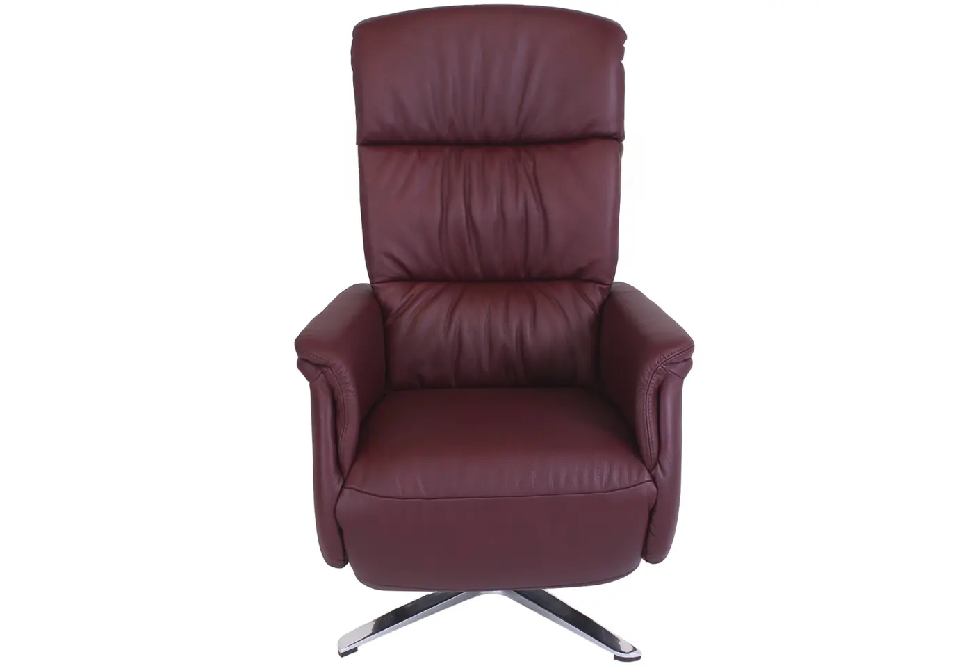 TV-Sessel Echallens Leder Longlife E soft kirsch ca. 69x45x165x113x87cm