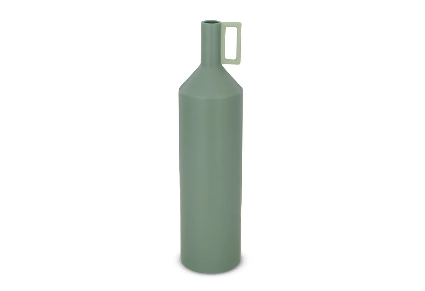 Vase 15x60cm Lepuro, jade, eckig jade Keramik ca. 60x15cm