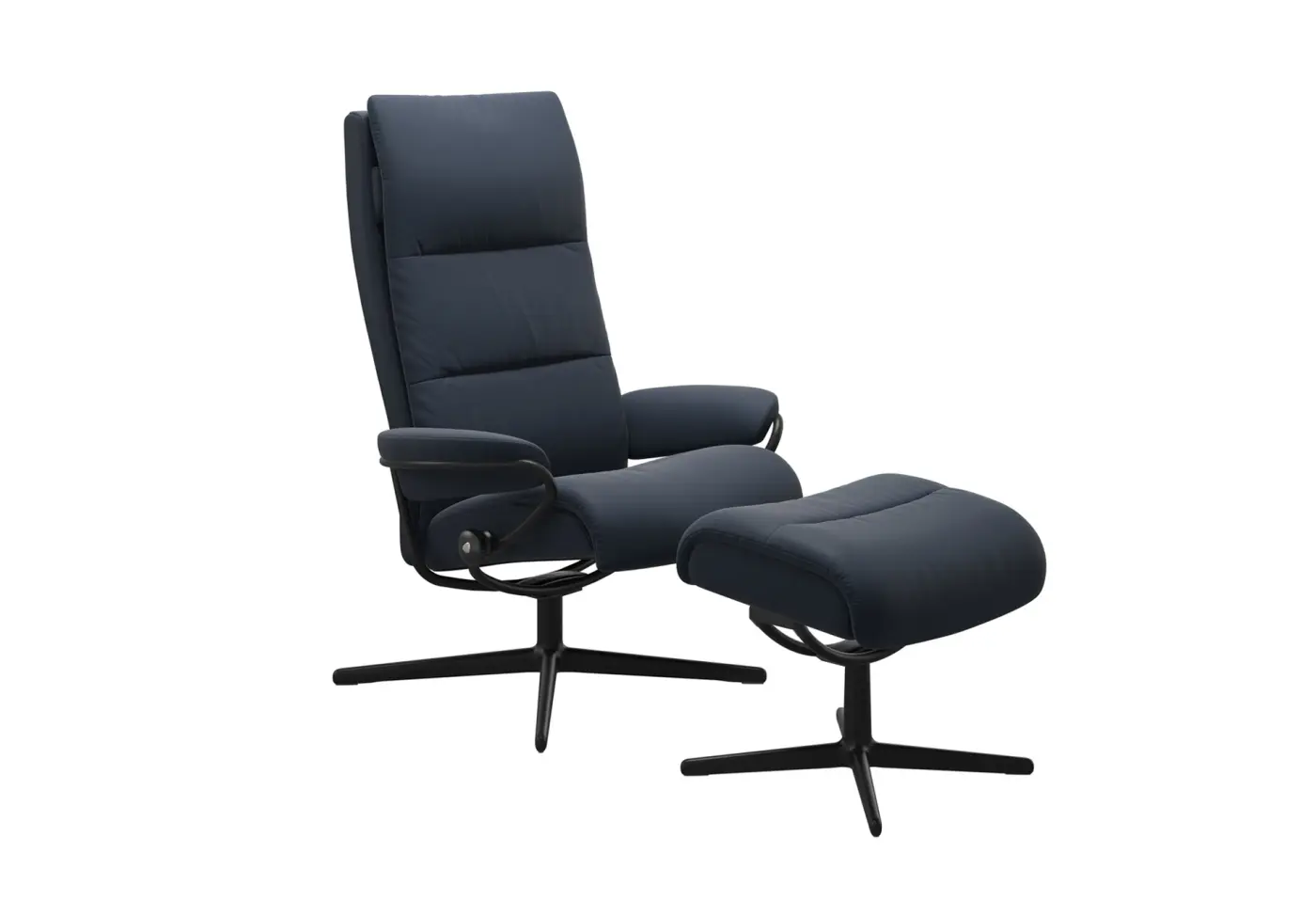 Ruhesessel Tokyo von Stressless Leder Paloma Oxford blue ca. 80x110x81cm