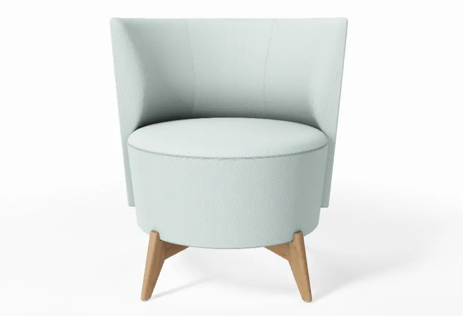 Sessel 20289 Stoff Blau ca. 70x76x66cm