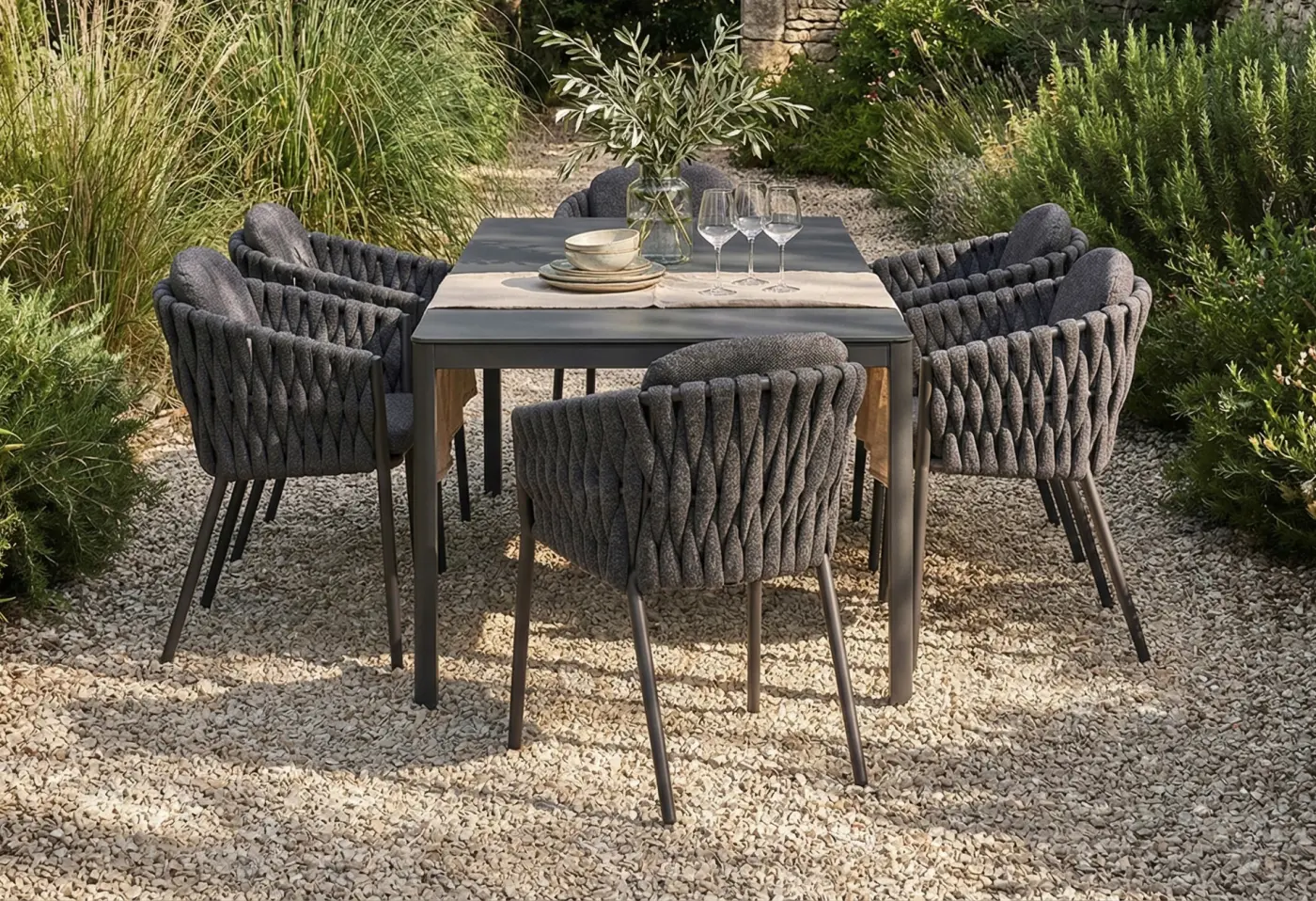 Stapelsessel 24864.. Grau 100 % Polypropylen Wetterfest ca. 60x80x64cm