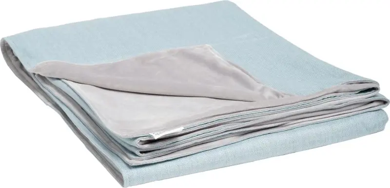 Decke 404004 Hellblau von Stern Rückseite 100% Polyester hellgrau 100% Polyacryl ca. 200x156cm