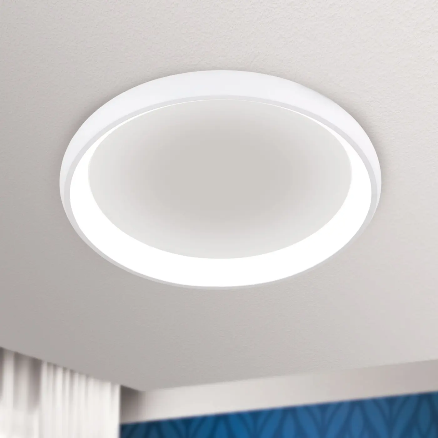 LED-Deckenleuchte 13113.. Aluminium, Weiss Kunststoff ca. 61x8,5cm