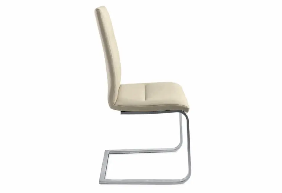 Freischwinger Eva Weiss von Seetal Leder ca. 46x97x58cm 